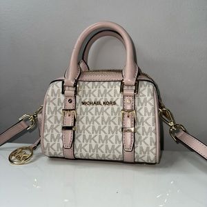 Mini Michael Kors purse- pink and white